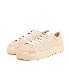Sylven New York Mel Apple Leather Sneaker - Sand and White Sizes 6 & 11